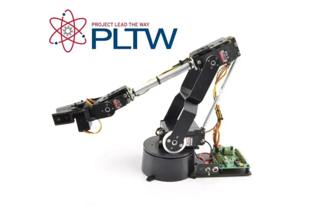 Lynxmotion SES-V1 AL5D PLTW Robotic Arm (5 DoF) Kit - 1/3